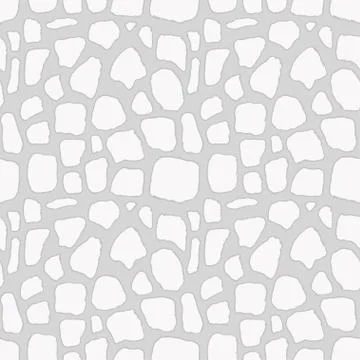 Stones handdrawn seamless gray pattern. Vector illustration. Stock Illustration
