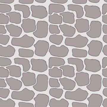 Stones handdrawn seamless gray pattern. Vector illustration. Stock Illustration