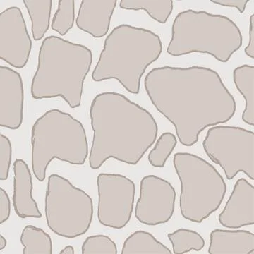 Stones handdrawn seamless gray pattern. Vector illustration. Stock Illustration