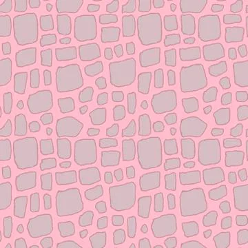 Stones handdrawn seamless gray pattern. Vector illustration. Illustrazione stock