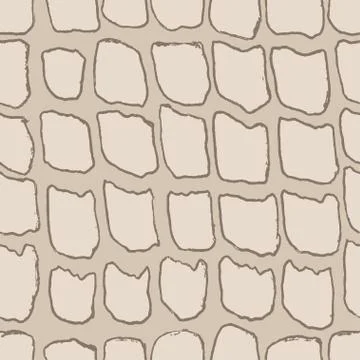Stones handdrawn seamless gray pattern. Vector illustration. Illustrazione stock