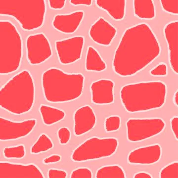 Stones handdrawn seamless pink pattern. Vector illustration. Stock Illustration