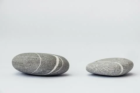 Stones is on light background. Stock Photos
