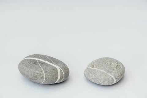 Stones is on light background. Stock Photos