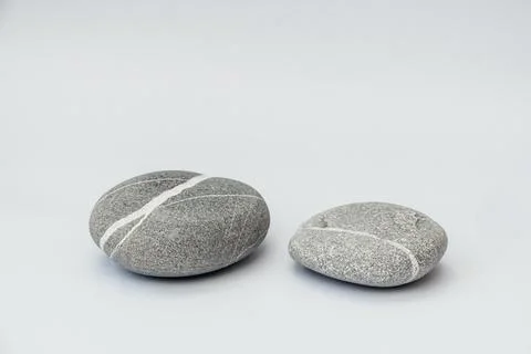 Stones is on light background. Stock Photos