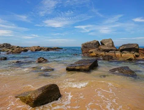 Stones in the ocean Foto stock