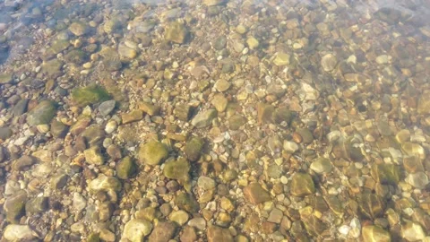 Stones river close-up the view from the top Stock-Footage 156641752