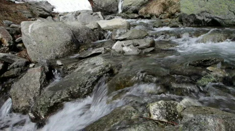 Stones in a river Stock Footage 821773