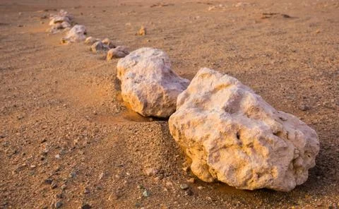 Stones in row Stock Photos