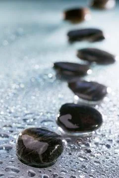Stones in row Foto stock