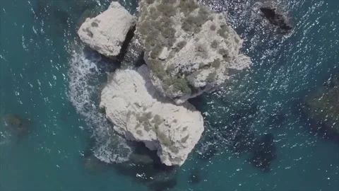 Stones in the sea. Stock Footage 149108840