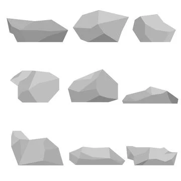 Stones set Ilustración de archivo