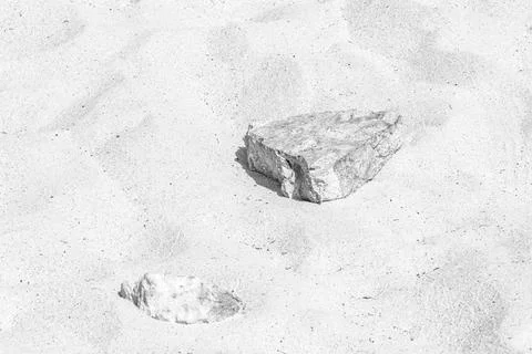 Stones shells corals on beach sand Playa del Carmen Mexico. Photos