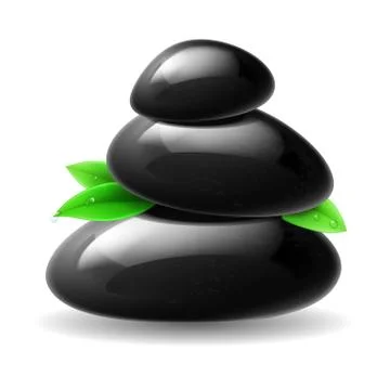 Stones spa Stock Illustration