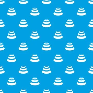 Stones for spa pattern seamless blue Stock Illustration