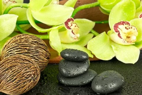Stones for spa Stock Photos