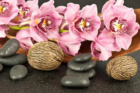Stones for spa Stock Photos