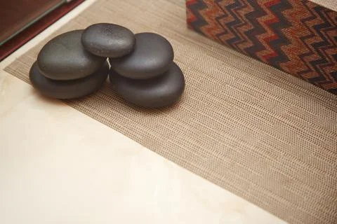 Stones for spa procedure Stock Photos