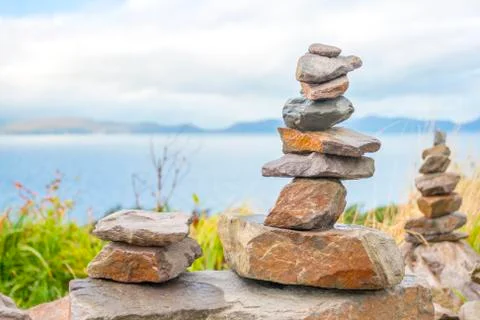Stones tower Stock Photos