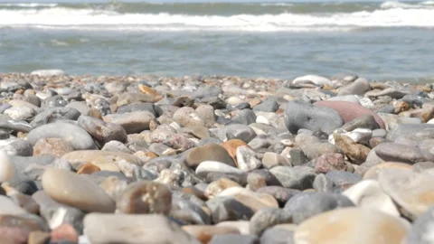 Stones with waves at the sea  Stock Footage 221359660