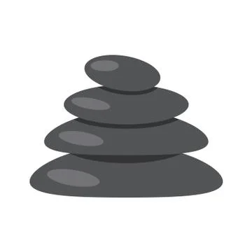 The stones on white background. Vector illustration EPS 10. Stock Illustration
