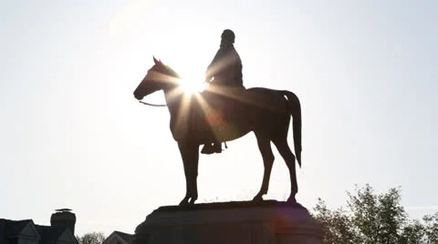 Stonewall Jackson statue EDITORIAL USE ONLY Stock Footage 22656247