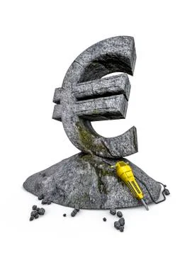 Stonework euro Illustrazione stock