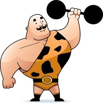 Stongman Dumbbell Stock Illustration
