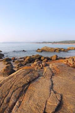 Stony beach Stock Photos