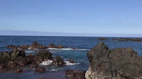 Stony ocean shore Stock Footage 59311350