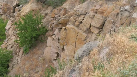 Stony Relief of The Forest-Steppe Zone Stock Footage 127064666