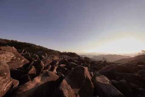 Stony slopes Foto stock