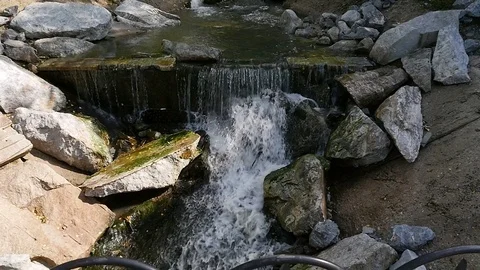 Stony waterfall Stock Footage