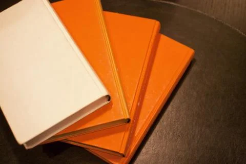 Stood the table of the books Stock Photos