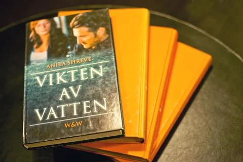 Stood the table of the books Stock Photos