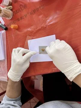 Stool exam, Stool test, Stool examination,OVCCA Stock Photos