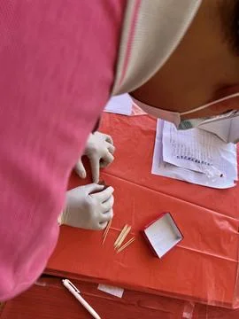 Stool exam, Stool test, Stool examination,OVCCA Stock-Fotos