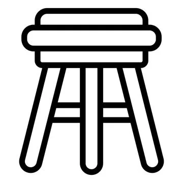 Stool Vector Icon Design Illustration Stock Illustration