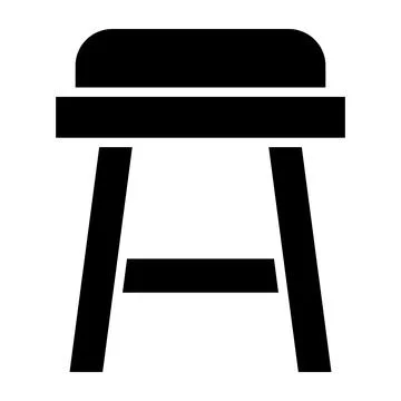 Stool Vector Icon Design Illustration Stock Illustration