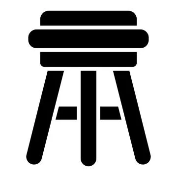 Stool Vector Icon Design Illustration Stockillustratie