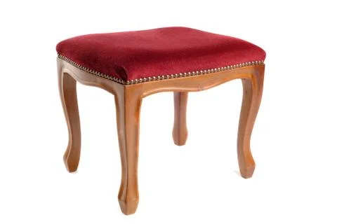 Stool in velvet Stock Photos