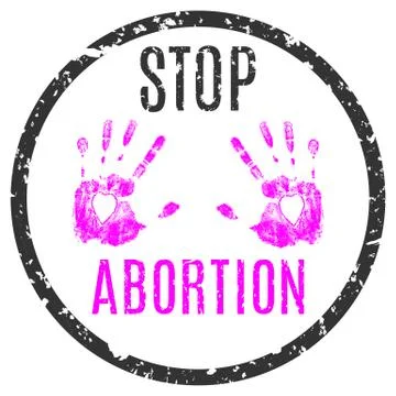 Stop abortions イラスト素材
