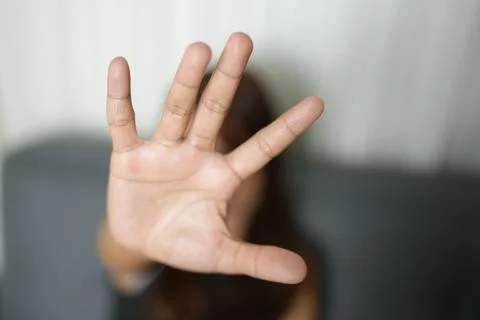 Stop abusing violence, Children violence and abused concept Stock Photos