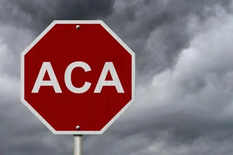 Stop aca sign Stock Illustration