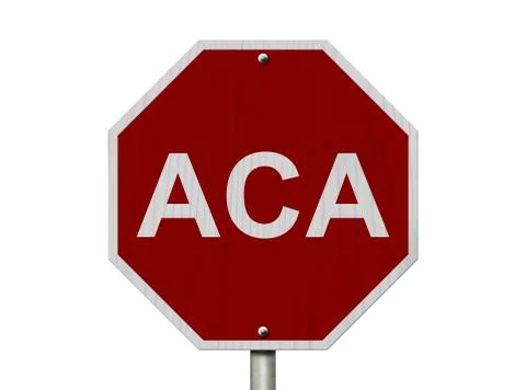 Stop aca sign Stock Illustration