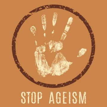 Stop ageism Stock-Illustration