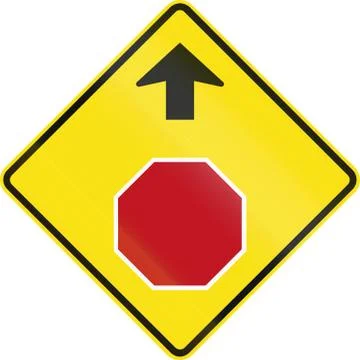 Stop Ahead In Austrialia Stock Illustration