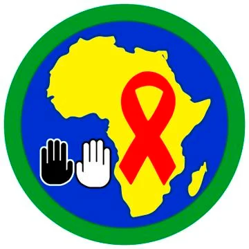 Stop Aids in Africa Stock-Illustration