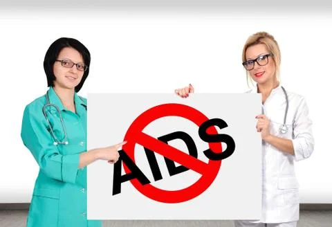 Stop aids symbol Stock Illustration