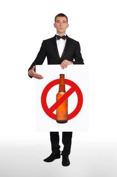 Stop  alcohol Foto stock